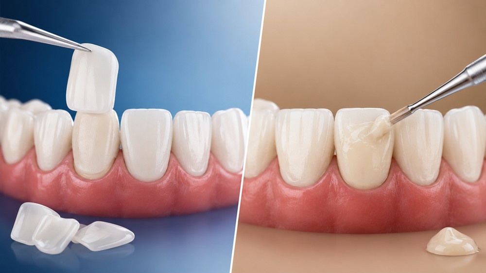 What Are the Differences Between Veneers and Bonding